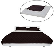 Reversible bedspread beige-brown 220 × 240 cm - Bed Cover