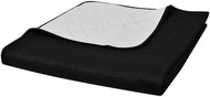 Reversible quilted bedspread black and white 230 × 260 cm - Bed Cover