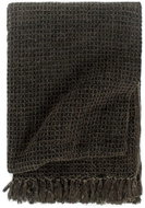 Bedspread cotton 220 × 250 cm anthracite-brown - Blanket