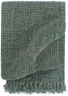 Cotton bedspread 125 × 150 cm dark green - Blanket