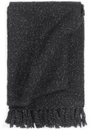 Bedspread lurex 125 × 150 cm anthracite - Blanket