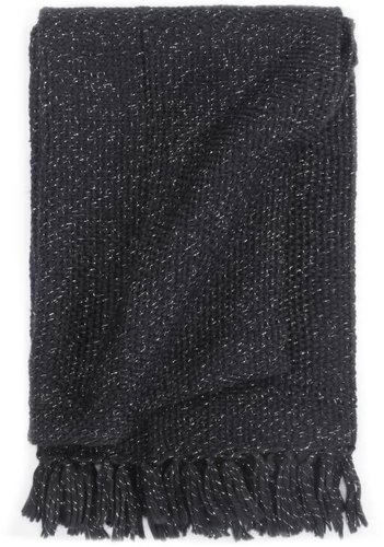 Bedspread lurex 160 × 210 cm anthracite - Blanket - Main image