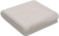 Bedspread 100 × 150 cm artificial rabbit fur cream - Blanket