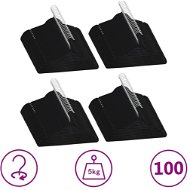 100 pcs of non-slip black velvet wardrobe hangers - Hanger