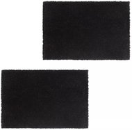 Coir mats 2 pcs 17 mm 40 × 60 cm black - Doormat