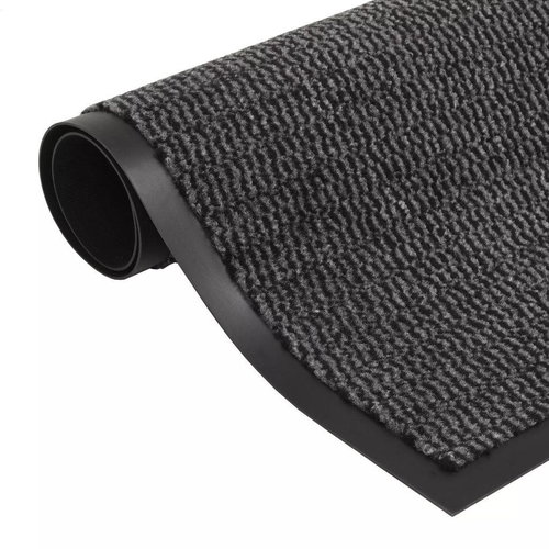 Anti-dust rectangular mat 40x60cm anthracite - Doormat - Main image