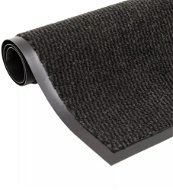 Rohožka Protiprachová obdĺžniková rohožka všívaná 60 × 90 cm čierna - Rohožka