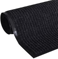Black PVC mat 90 × 60 cm - Doormat
