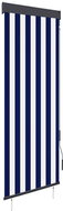 Outdoor roller blind 60 × 250 cm blue and white - Roller Blind