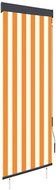Outdoor roller blind 60 × 250 cm white-orange - Roller Blind