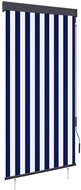 Outdoor roller blind 80 × 250 cm blue and white - Roller Blind