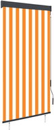 Outdoor roller blind 80 × 250 cm white-orange - Roller Blind