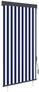 Outdoor roller blind 100 × 250 cm blue and white - Roller Blind