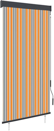 Outdoor roller blind 100 × 250 cm yellow-blue - Roller Blind - Main image