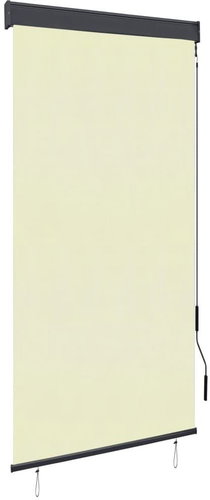 Outdoor roller blind 100 × 250 cm cream - Roller Blind - Main image