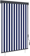 Outdoor roller blind 120 × 250 cm blue and white - Roller Blind