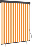 Outdoor roller blind 140 × 250 cm white-orange - Roller Blind