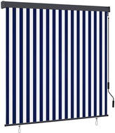 Outdoor roller blind 160 × 250 cm blue and white - Roller Blind