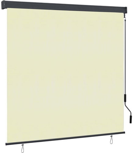 Outdoor roller blind 160 × 250 cm cream - Roller Blind - Main image