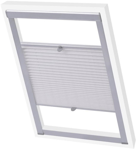 Pleated roller blind white 206 - Roller Blind - Main image