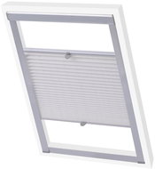 White pleated roller blind F06 - Roller Blind