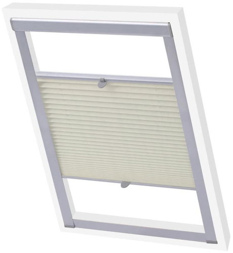 Pleated roller blind cream C02 - Roller Blind - Main image