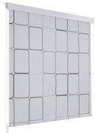 Shower roller blind 120 × 240 cm with square pattern - Roller Blind