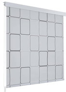 Shower roller blind 160 × 240 cm with square pattern - Roller Blind