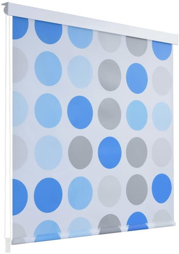 Shower roller blind 100 × 240 cm with circular design - Roller Blind - Main image