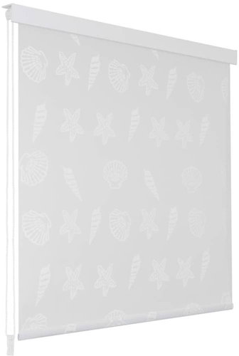 Shower roller blind 160 × 240 cm with starfish pattern - Roller Blind - Main image