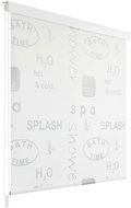 Shower roller blind 120 × 240 cm with "Splash" pattern - Roller Blind