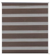 Roller blind day and night \ Zebra \ Twinroll 40x100 cm coffee - Roller Blind