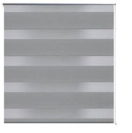 Roller blind day and night \ Zebra \ Twinroll 50x100 cm grey - Roller Blind