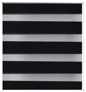 Roller blind day and night \ Zebra \ Twinroll 50x100 cm black - Roller Blind