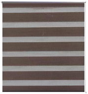 Roller blind day and night \ Zebra \ Twinroll 70x120 cm coffee - Roller Blind