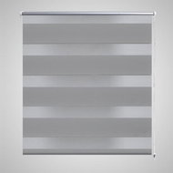 Roller blind day and night \ Zebra \ Twinroll 80x150 cm grey - Roller Blind