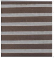 Roller blind day and night \ Zebra \ Twinroll 80x175 cm coffee - Roller Blind