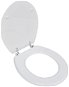 Toilet seat MDF with lid simple design white - Toilet Seat