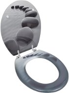 Toilet seat MDF with lid design stones - Toilet Seat