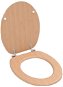 Toilet seat with lid MDF bamboo motif - Toilet Seat