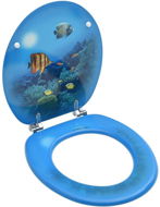 Toilet seat with lid MDF underwater motif - Toilet Seat