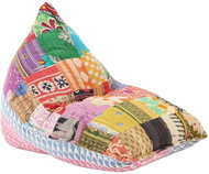 Seating Bag Multicolour Textile Patchwork - Bean Bag