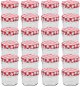 Cooking Jars with White and Red Lids 24 pcs 110ml - Canning Jar