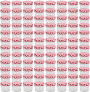 Cooking jars with white and red lids 96 pcs 110 ml - Canning Jar