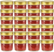 Cooking jars with golden lids 24 pcs 110 ml - Canning Jar