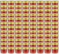 Cooking jars with golden lids 96 pcs 110 ml - Canning Jar