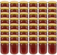 Glass Cooking Jars with Golden Lids 48 pcs 230ml - Canning Jar