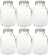 Jars with Lever Cap 6 pcs 3l - Storage Jar