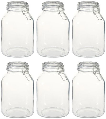 Jars with Lever Cap 6 pcs 3l - Storage Jar - Main image