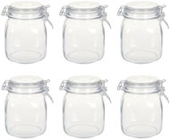 Glass with Lever Cap 6 pcs 1l - Storage Jar